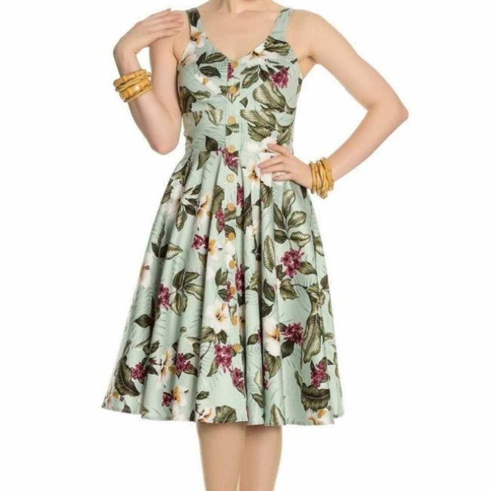 Hell Bunny Tiki Floral Dress